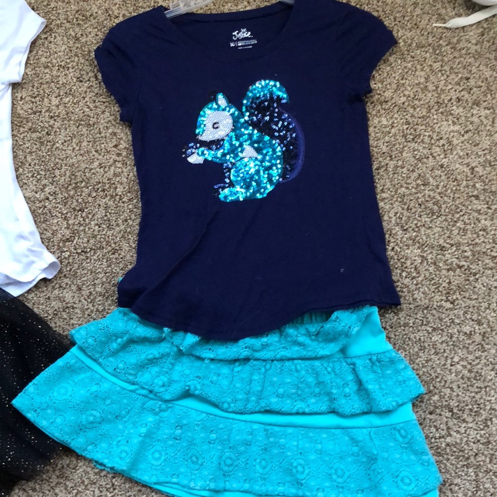 Bundle of justice skirts and tops - 5 pieces.